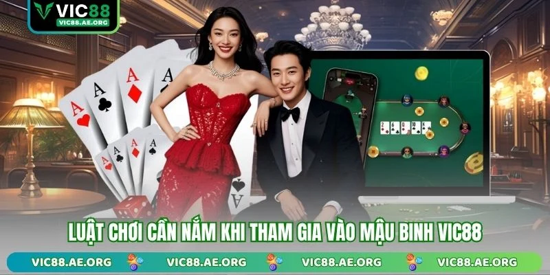 Luật chơi cần nắm khi tham gia vào Mậu Binh VIC88